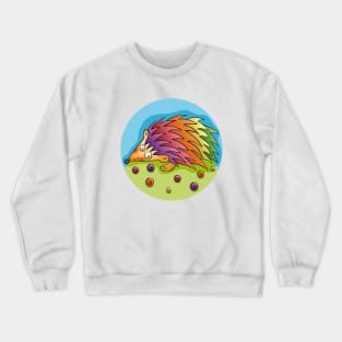 Colorful Hedgehog Crewneck Sweatshirt